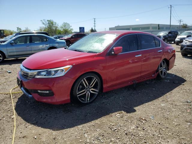  HONDA ACCORD 2017 Червоний