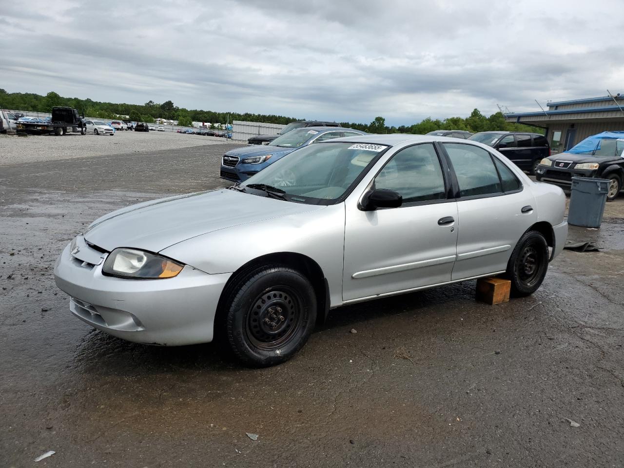 2003 CHEVROLET CAVALIER SILVER VIN: 1G1JC52F337321416