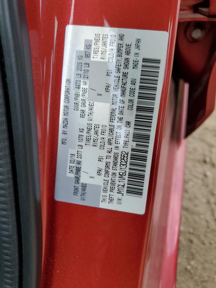2018 Mazda 6 Touring VIN: JM1GL1VM9J1302552 Lot: 57214445