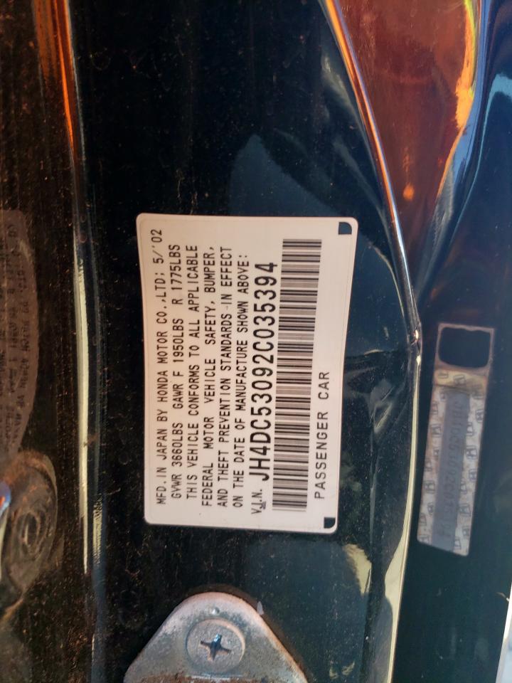 2002 Acura Rsx Type-S VIN: JH4DC53092C035394 Lot: 56398795