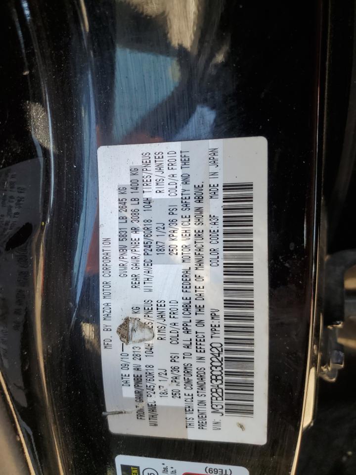 2011 Mazda Cx-9 VIN: JM3TB2BA3B0302420 Lot: 56856015