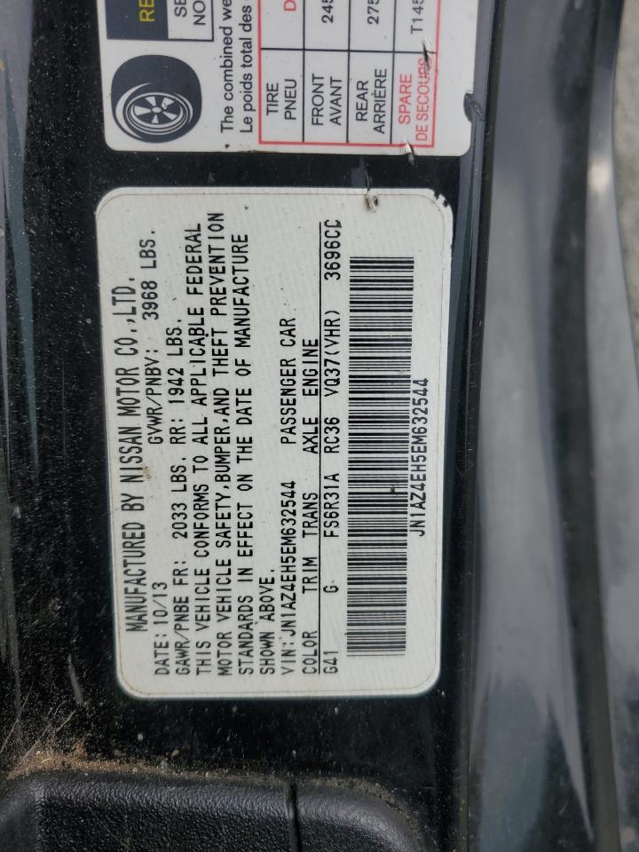 2014 Nissan 370Z Base VIN: JN1AZ4EH5EM632544 Lot: 57138415