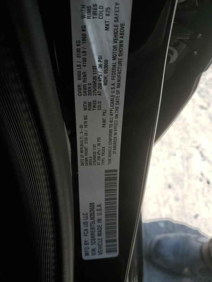 2020 Ram 1500 Big Horn/Lone Star VIN: 1C6RREBT5LN353608 Lot: 56529735
