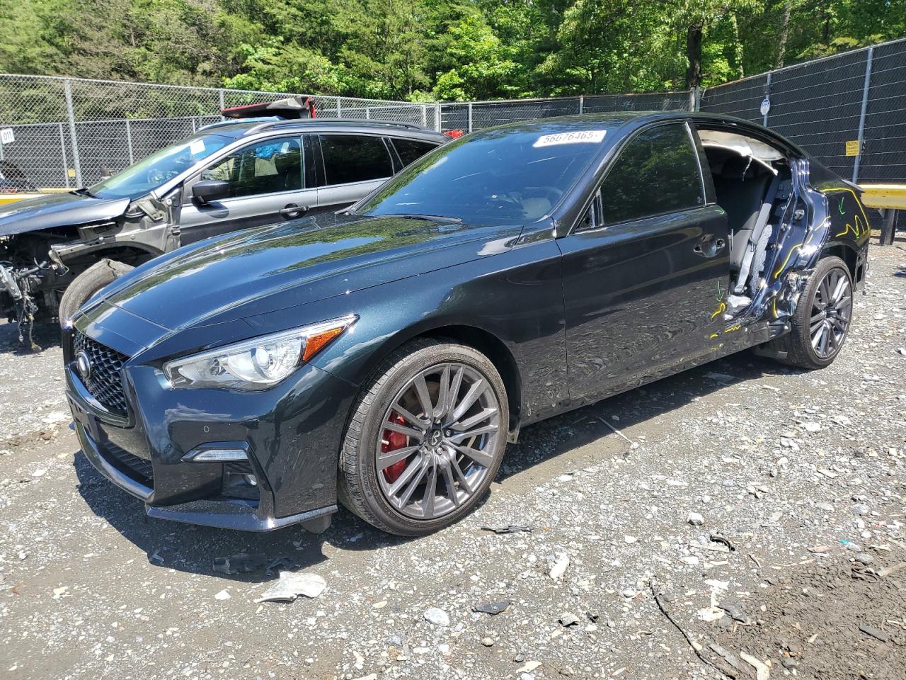 2023 Infiniti Q50 Red Sport 400 VIN: JN1FV7DR5PM590487 Lot: 56676465