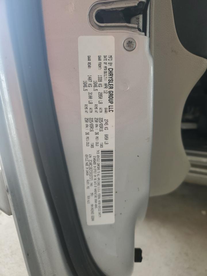 2012 Chrysler Town & Country Touring VIN: 2C4RC1BG7CR337371 Lot: 56984005