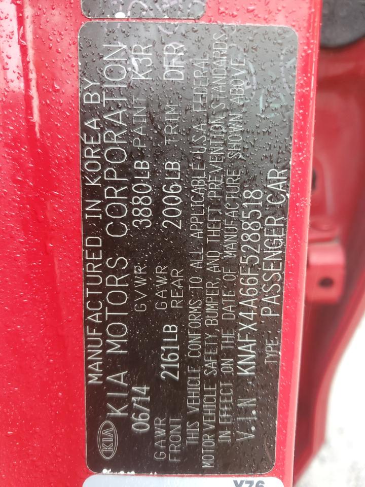 2015 Kia Forte Lx VIN: KNAFX4A66F5288518 Lot: 56978215