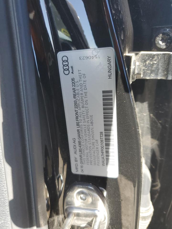 2016 Audi A3 Premium VIN: WAUA7HFF0G1097728 Lot: 57450205