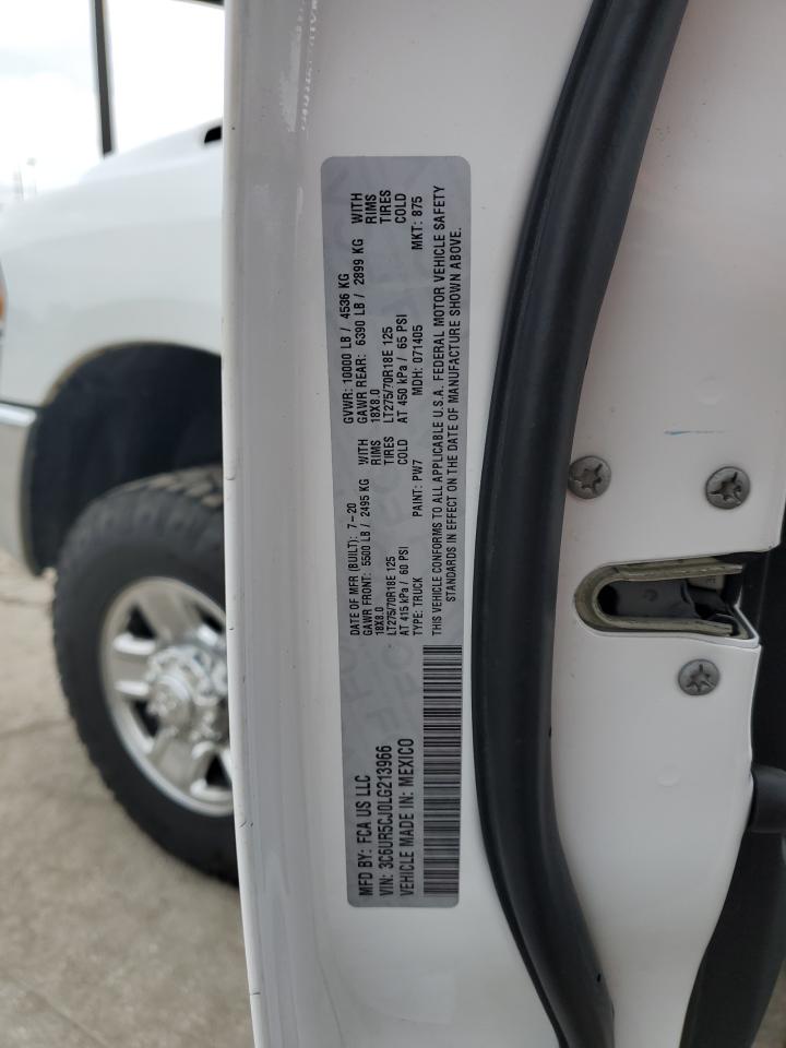 2020 Ram 2500 Tradesman VIN: 3C6UR5CJ0LG213966 Lot: 56975045