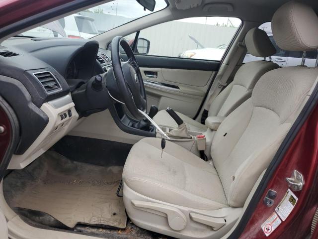  SUBARU XV 2015 Красный