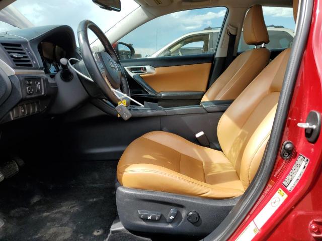 Hatchbacks LEXUS CT 200 2012 Czerwony
