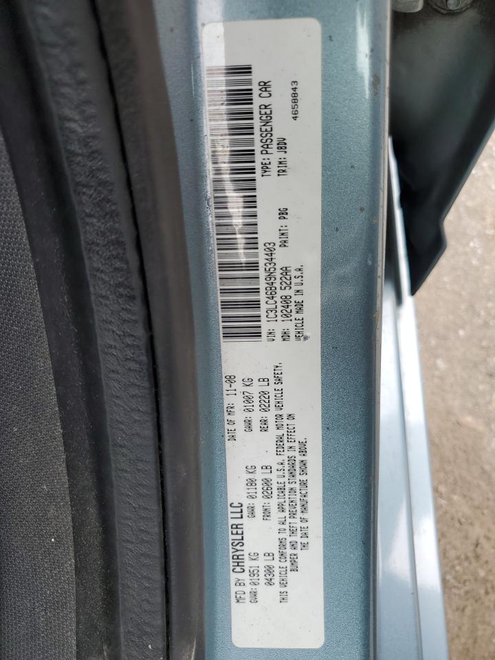 2009 Chrysler Sebring Lx VIN: 1C3LC46B49N534403 Lot: 55685015