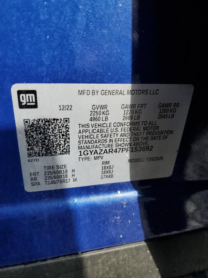2023 Cadillac Xt4 Luxury VIN: 1GYAZAR47PF153692 Lot: 56367055