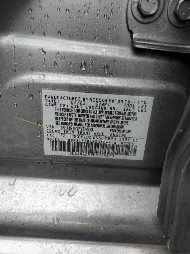2023 Nissan Sentra Sr VIN: 3N1AB8DV2PY274273 Lot: 56963165