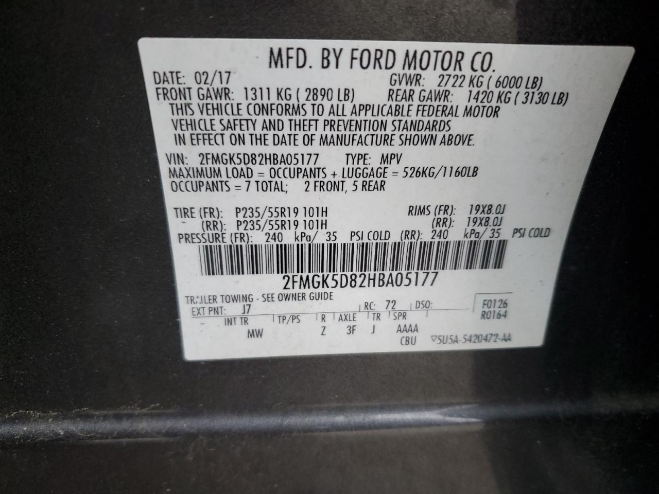 Ford Flex 2017