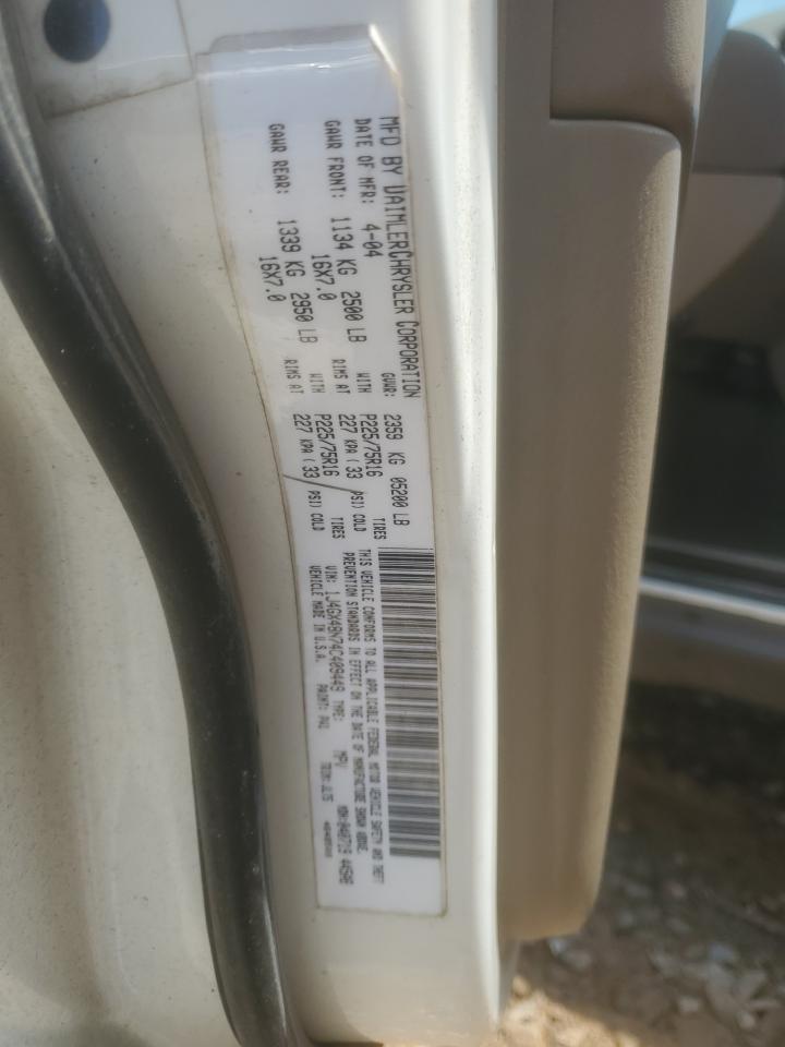 2004 Jeep Grand Cherokee Laredo VIN: 1J4GX48N74C409449 Lot: 55469735