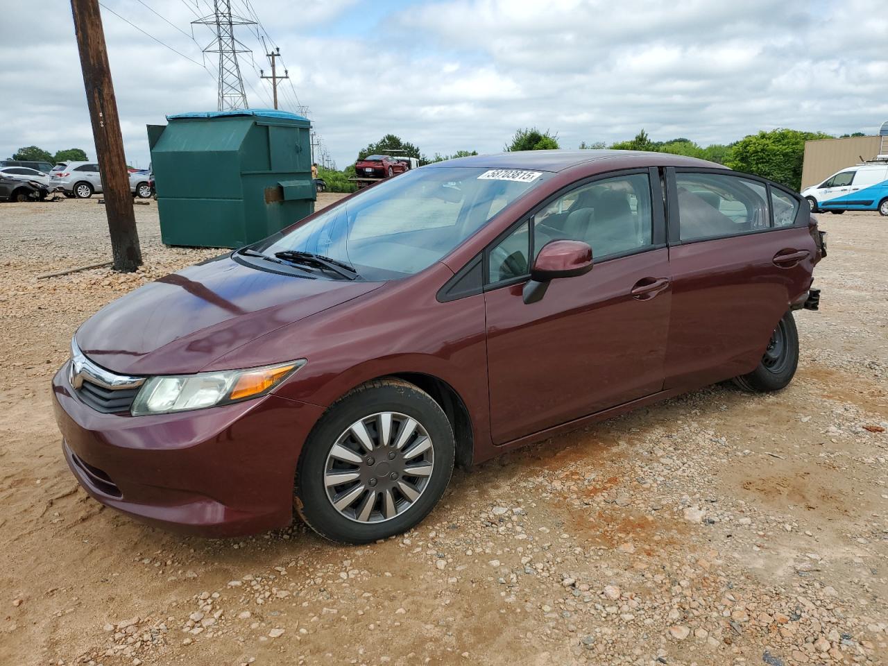 2012 Honda Civic Lx for Sale in China Grove, NC - Rear End
