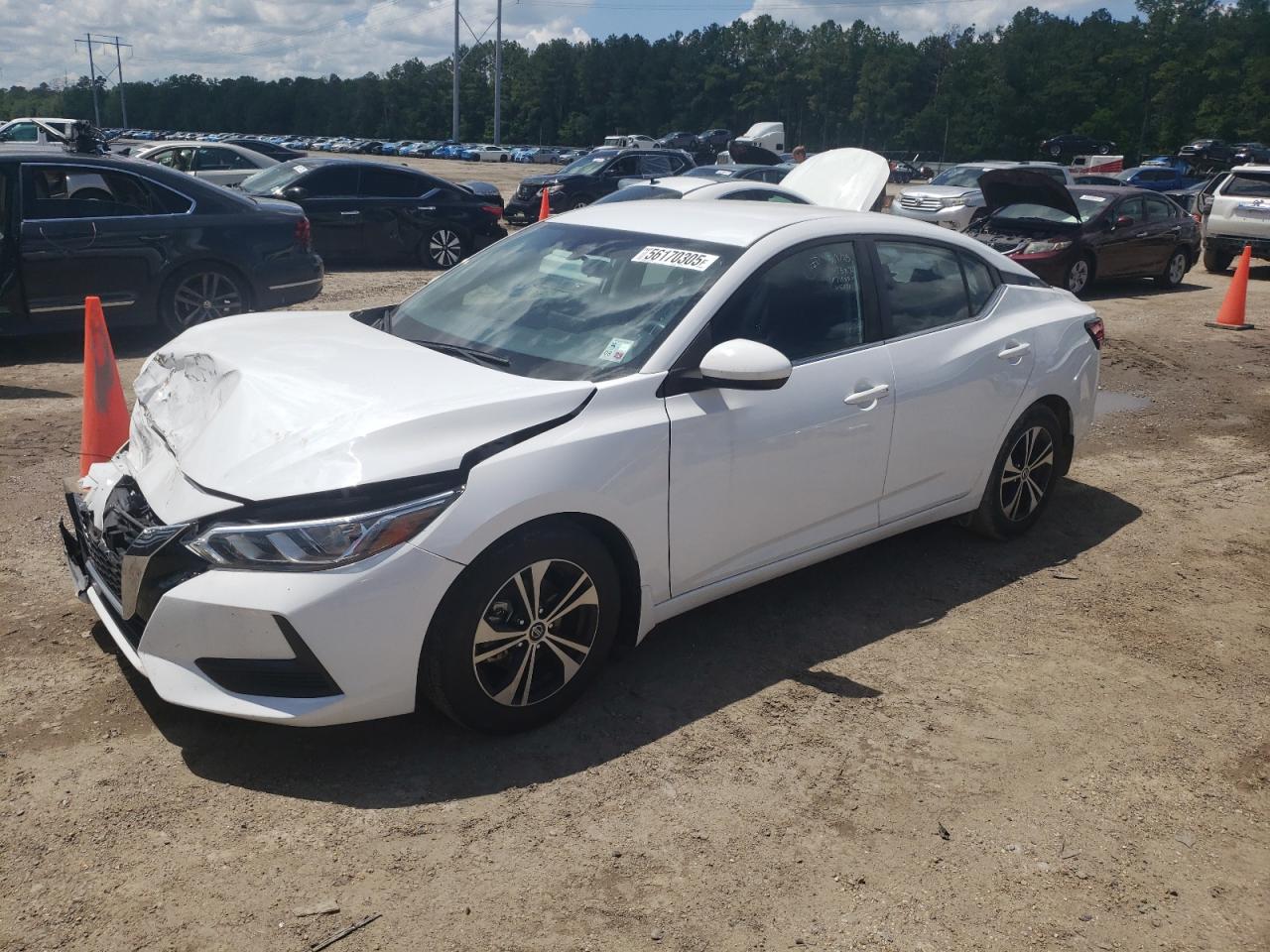 2022 Nissan Sentra Sv for Sale in Greenwell Springs, LA - Front End