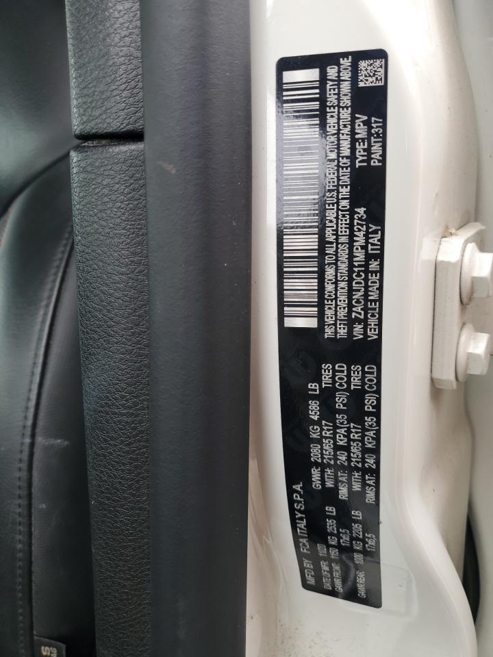 2021 Jeep Renegade Trailhawk VIN: ZACNJDC11MPM42734 Lot: 55998325