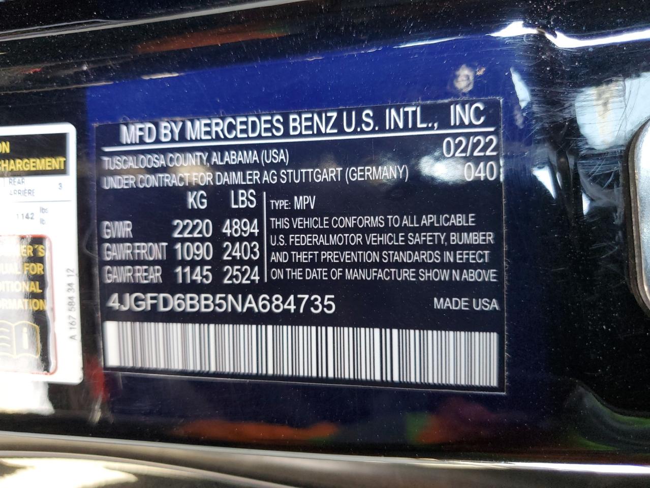 2022 Mercedes-Benz Gle Coupe Amg 53 4Matic VIN: 4JGFD6BB5NA684735 Lot: 56068905