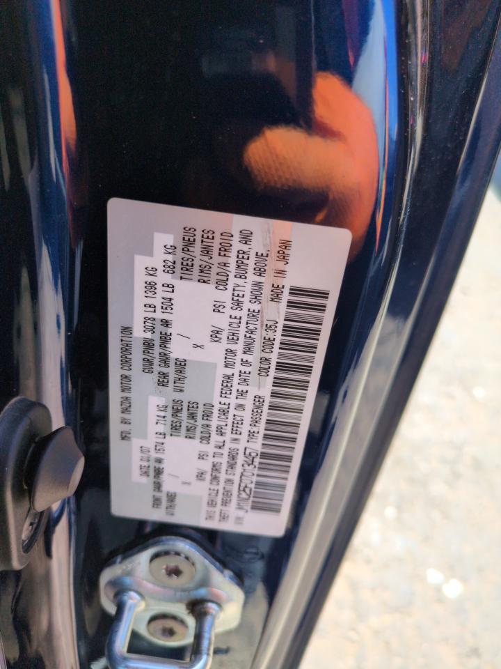 2007 Mazda Mx-5 Miata VIN: JM1NC25F070134457 Lot: 57051235