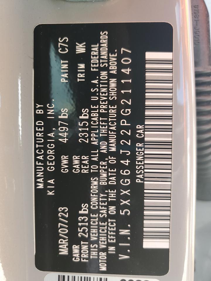 2023 Kia K5 Gt Line VIN: 5XXG64J22PG211407 Lot: 56865655