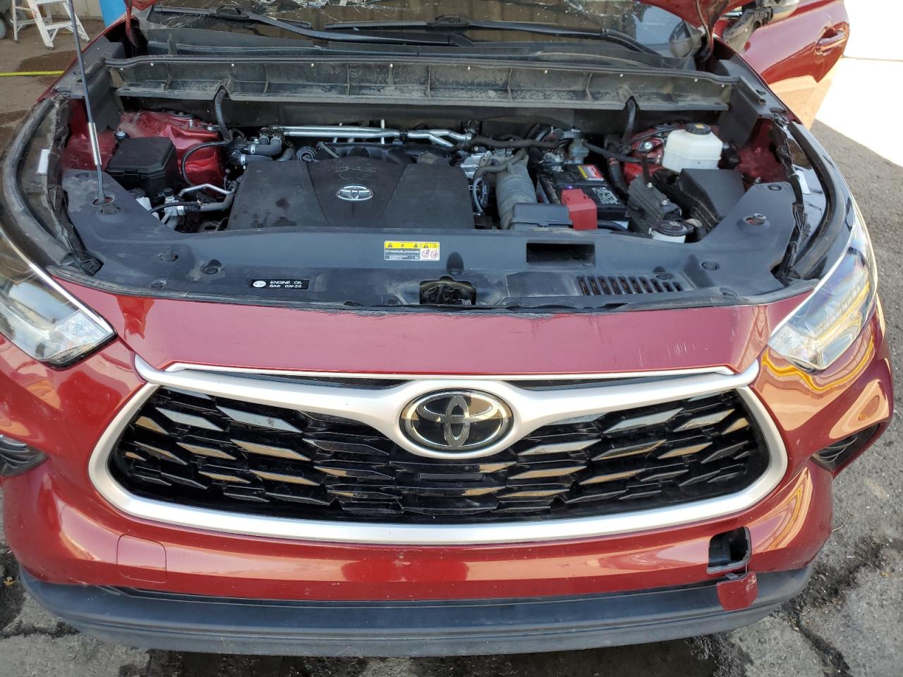 2021 Toyota Highlander L VIN: 5TDZZRAH6MS073138 Lot: 56576555