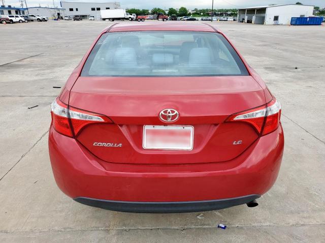  TOYOTA COROLLA 2016 Red