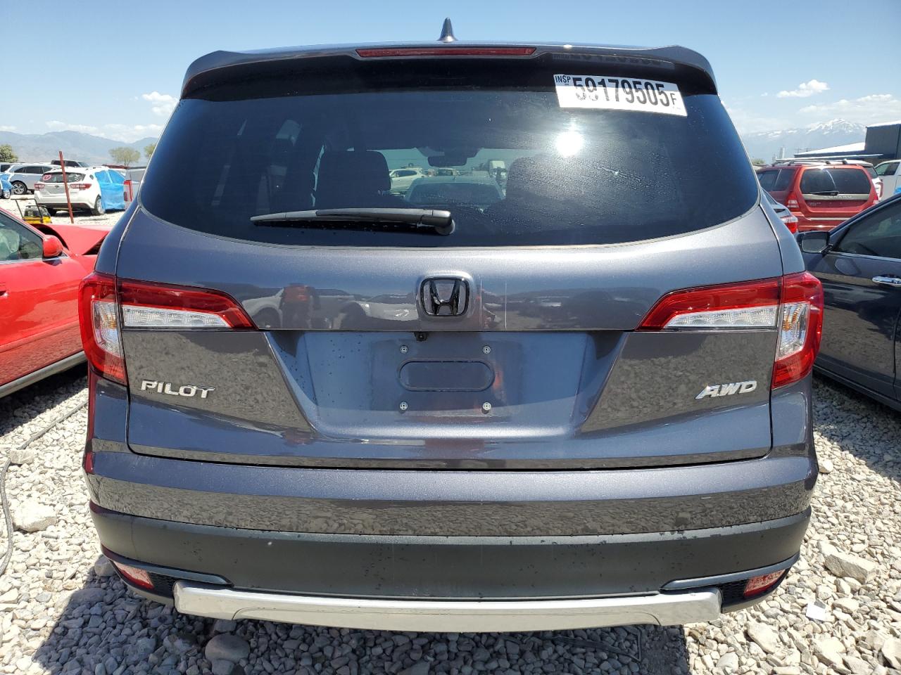 2022 Honda Pilot Exl VIN: 5FNYF6H59NB098040 Lot: 59179505