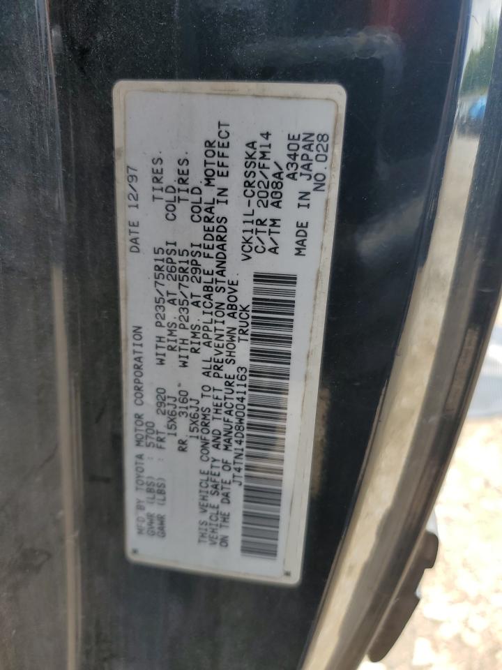 1998 Toyota T100 Xtracab Sr5 VIN: JT4TN14D8W0041163 Lot: 56490535