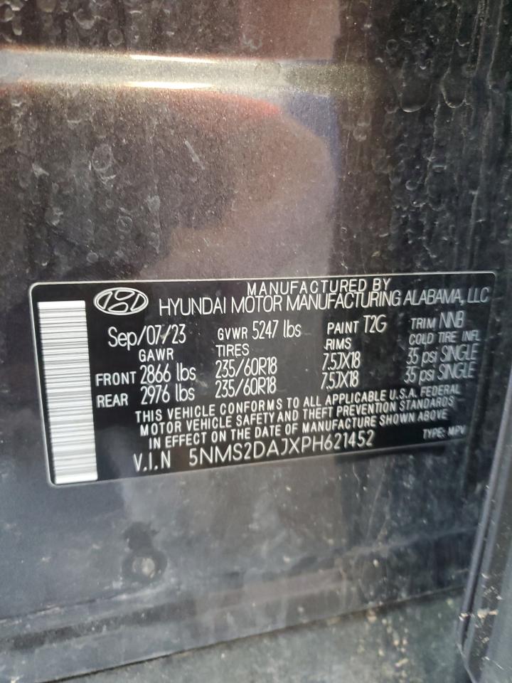 2023 Hyundai Santa Fe Sel VIN: 5NMS2DAJXPH621452 Lot: 56757775