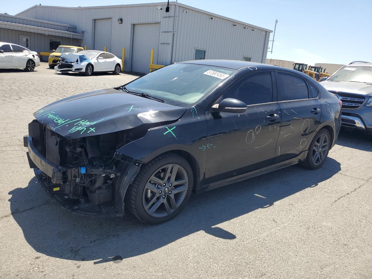 2020 Kia Forte Gt Line იყიდება Martinez-ში, CA - Front End