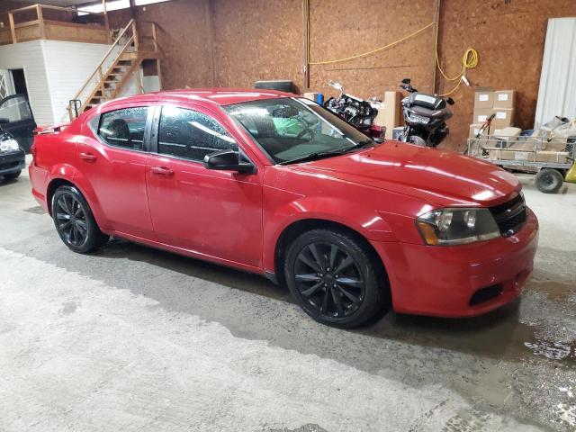 Sedans DODGE AVENGER 2014 Red