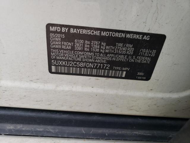 2015 BMW X6 XDRIVE35I  