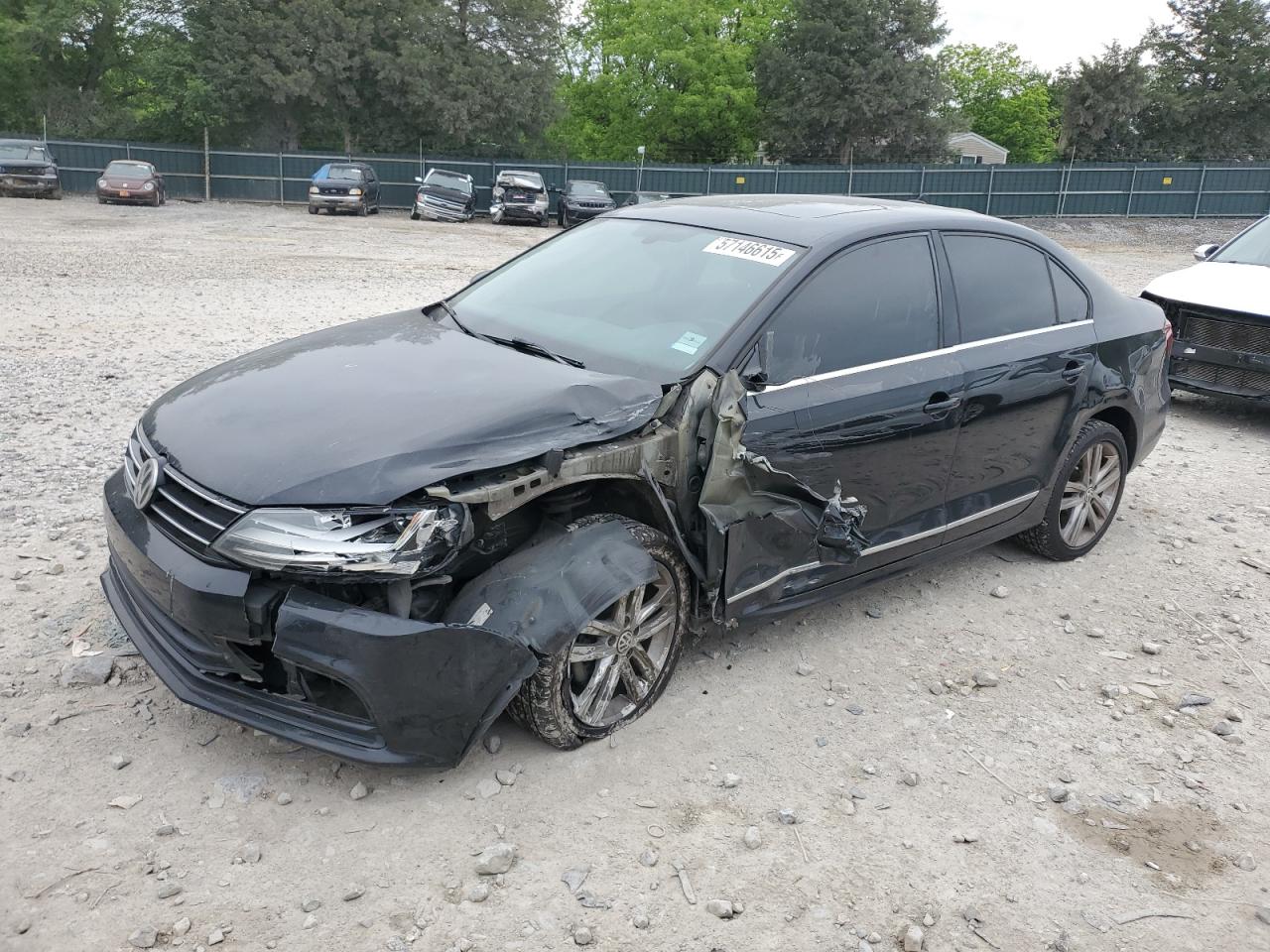 2017 Volkswagen Jetta Sel იყიდება Madisonville-ში, TN - Front End