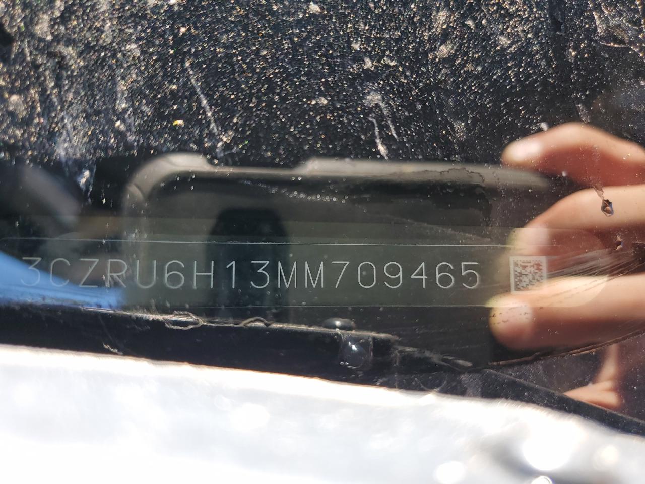 2021 Honda Hr-V Sport VIN: 3CZRU6H13MM709465 Lot: 58854045