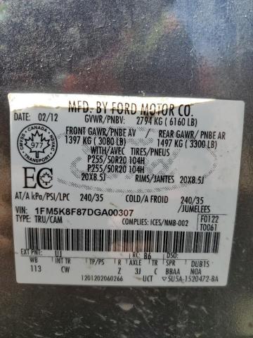 2013 FORD EXPLORER LIMITED  