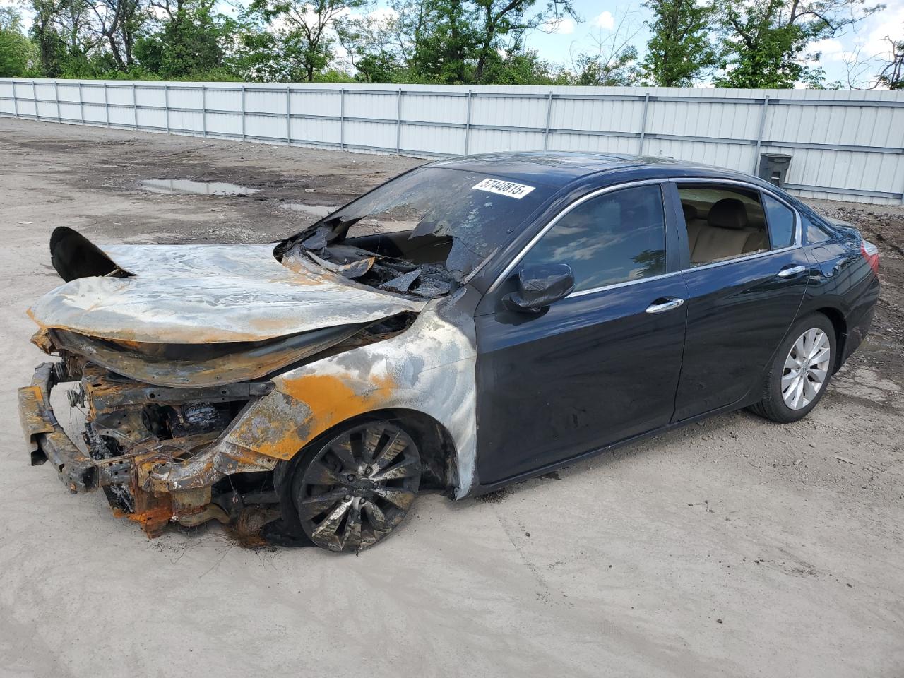 2014 Honda Accord Exl იყიდება West Mifflin-ში, PA - Burn - Engine