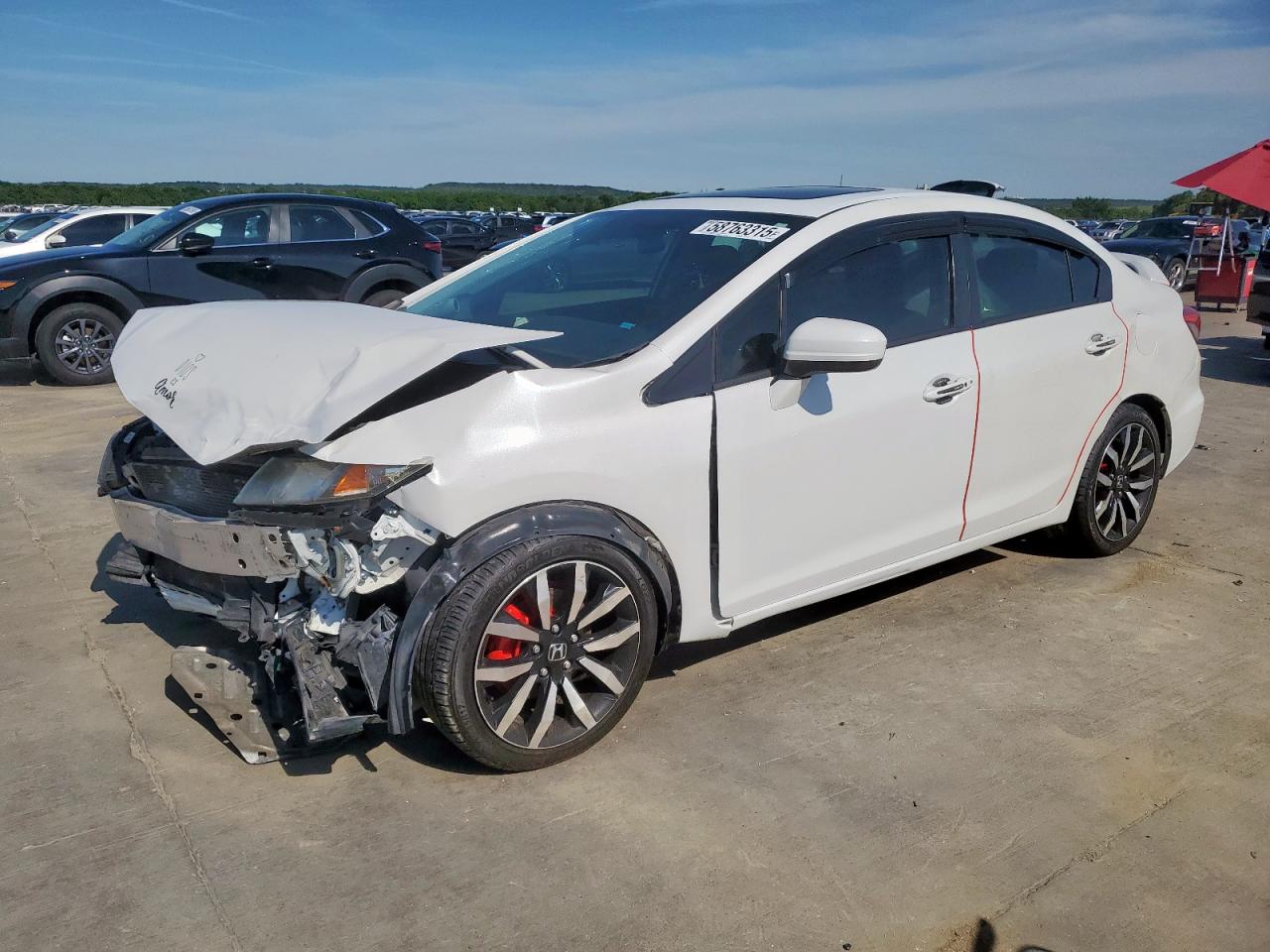 2015 Honda Civic Exl for Sale in Grand Prairie, TX - Front End