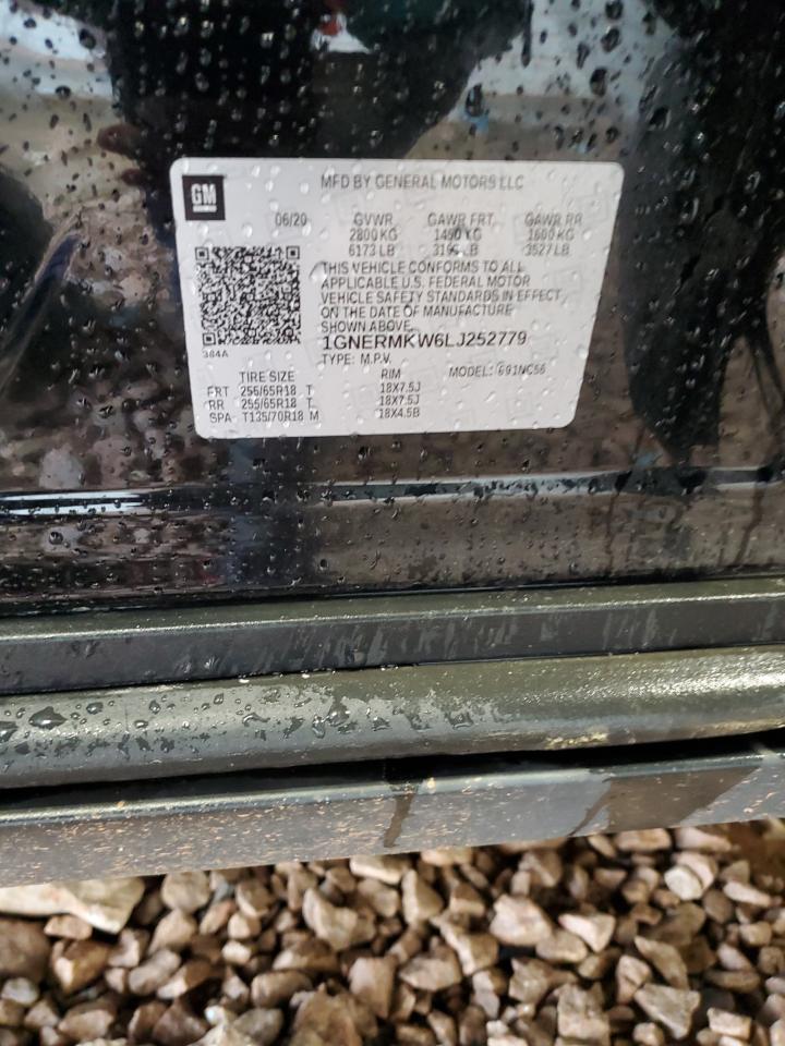 2020 Chevrolet Traverse Lt VIN: 1GNERMKW6LJ252779 Lot: 55604955