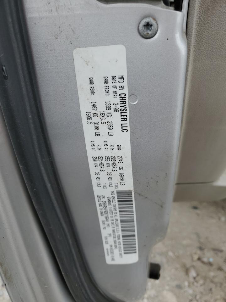 2008 Chrysler Town & Country Touring VIN: 2A8HR54P88R738040 Lot: 67624425