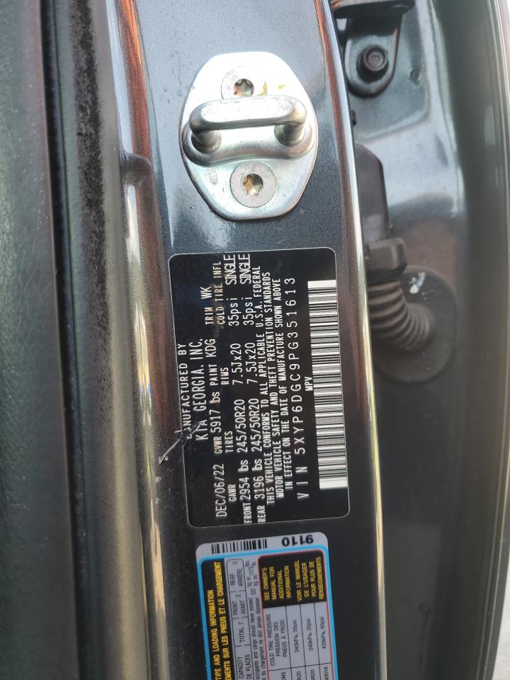 2023 Kia Telluride S VIN: 5XYP6DGC9PG351613 Lot: 60156115