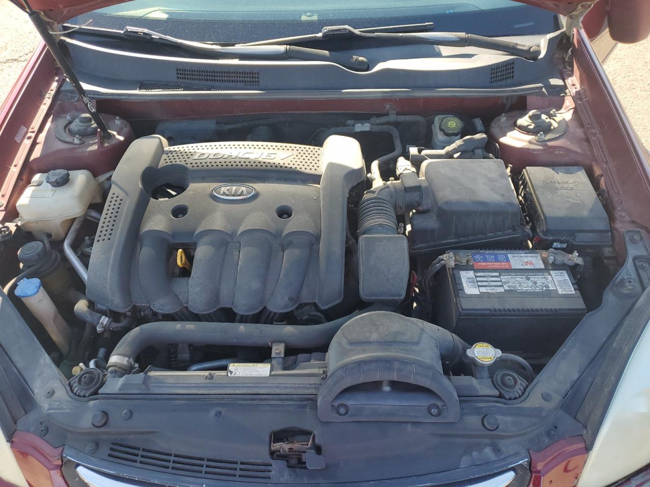 2007 Kia Optima Lx VIN: KNAGE123X75088370 Lot: 58121015
