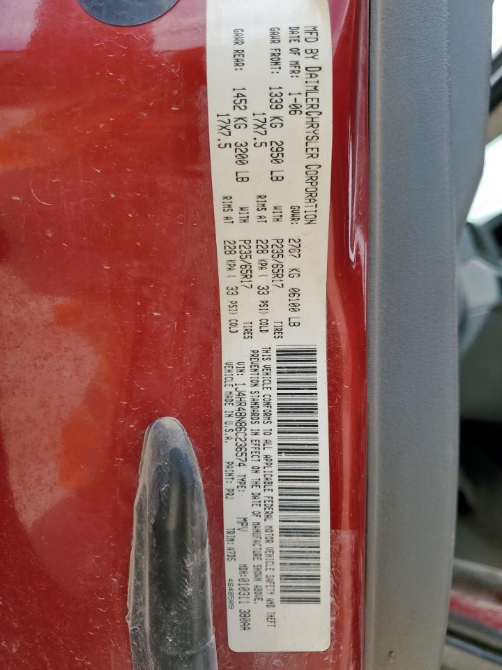 2006 Jeep Grand Cherokee Laredo VIN: 1J4HR48N86C236574 Lot: 58641575