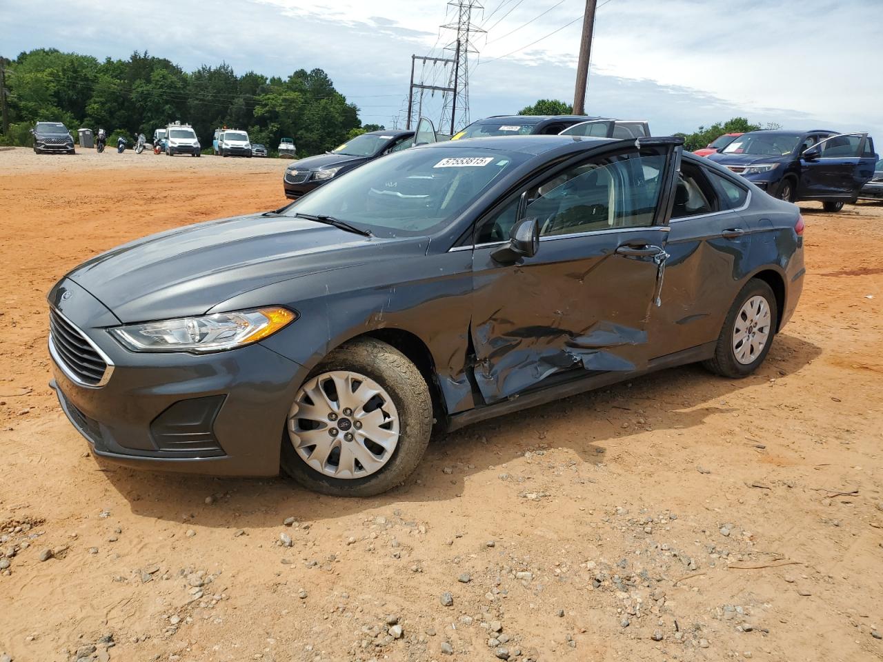 2020 Ford Fusion S de vânzare în China Grove, NC - Side