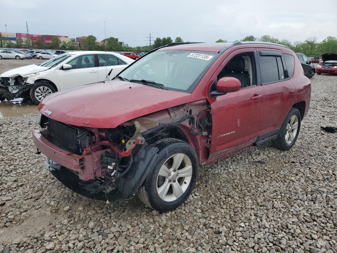 2014 Jeep Compass Latitude VIN: 1C4NJDEB9ED728906 Lot: 57231135