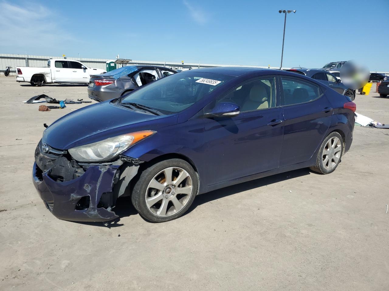 2013 Hyundai Elantra Gls на продаже в Wilmer, TX - Front End