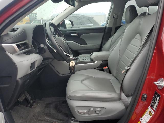  TOYOTA HIGHLANDER 2020 Czerwony