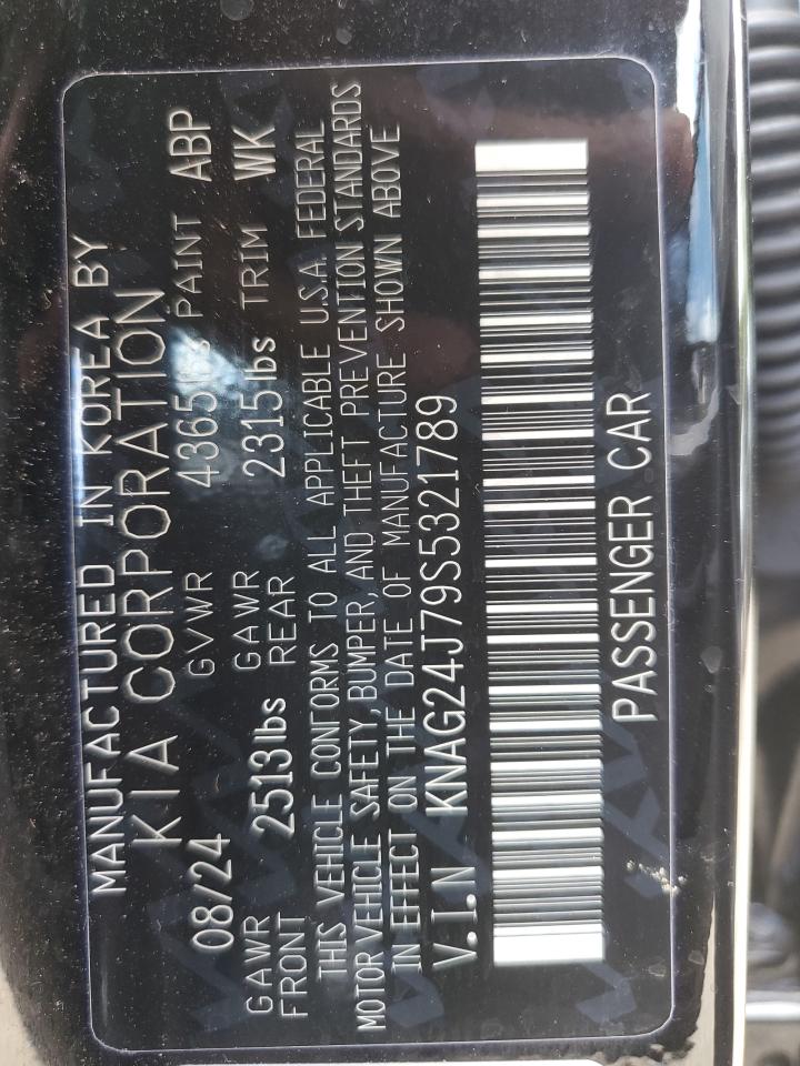 2025 Kia K5 Lxs VIN: KNAG24J79S5321789 Lot: 56653625