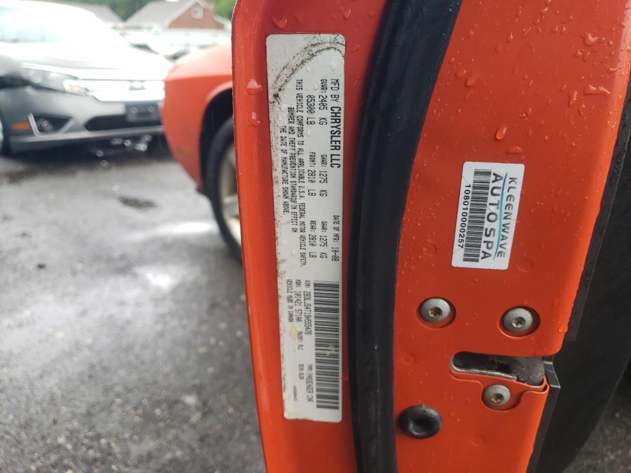 2009 Dodge Challenger R/T VIN: 2B3LJ54T19H555478 Lot: 54762625