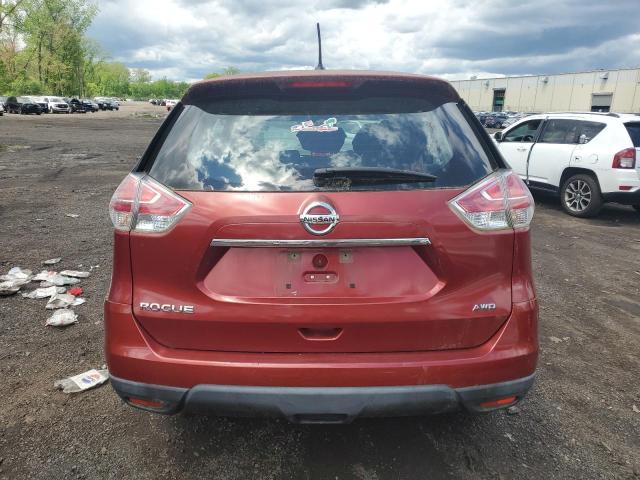  NISSAN ROGUE 2015 Czerwony